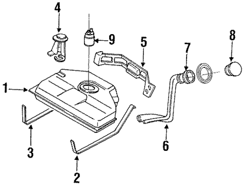 Fuel System Components for 1991 Nissan Stanza #0