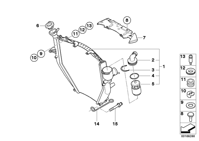 17117695413 - : Cover Lid                 for BMW-Motorrad Image