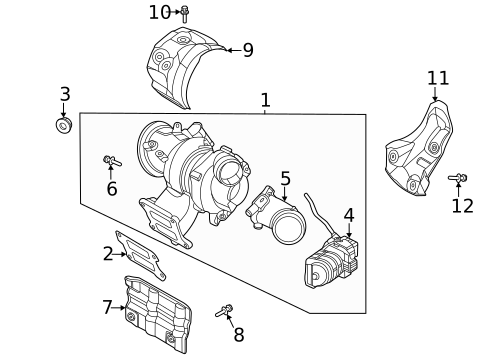 Turbocharger & Components for 2022 Hyundai Santa Fe #0