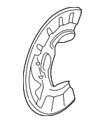 3D0615311C - Brakes: Splash Shield for Volkswagen: Phaeton Image