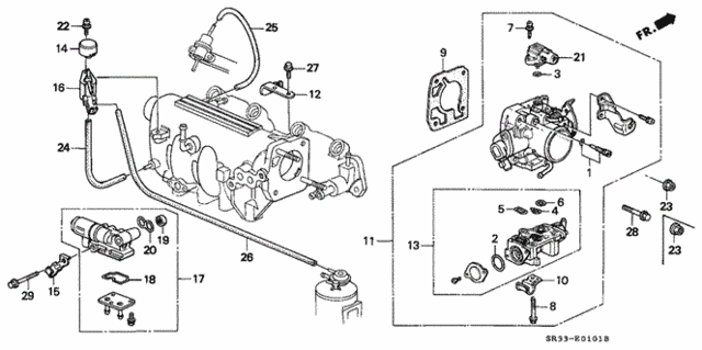 Throttle Body (2) for 1995 Honda Civic #0