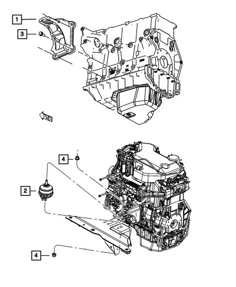 Engine Mounting for 2009 Dodge Nitro #1