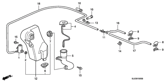 Windshield Washer for 1994 Acura Vigor #0