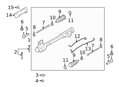 Steering Gear & Linkage for 2010 Lincoln MKT #0