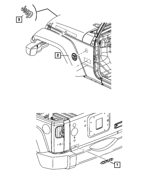Nameplates for 2010 Jeep Wrangler #0