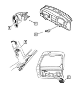 5FW60TL2AB - Electrical: Dome Lamp for Dodge: Dakota, Durango, Ram 1500, Ram 2500, Ram 3500 Image