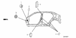 91616S7A000 - Interior/Bumper: BLOCK, FR. PILLAR (LOWER) (INNER) for Acura Image