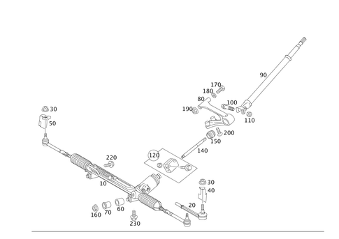 Steering Gear for 2008 Mercedes-Benz SLR McLaren #0