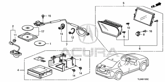 Navigation System (1) for 2010 Acura TSX #0