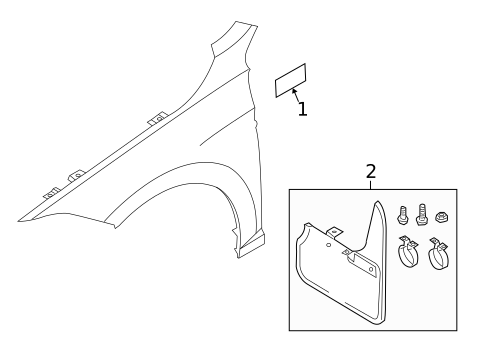 Exterior Trim - Fender for 2021 Volkswagen Jetta #0