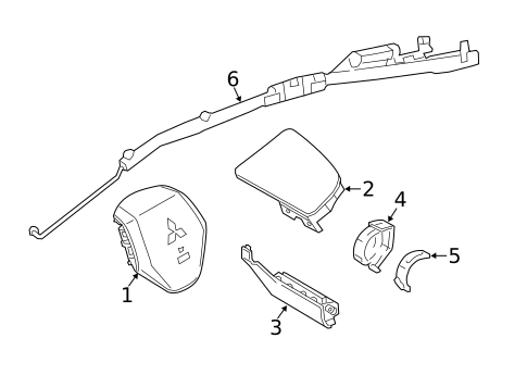 Air Bag Components for 2023 Mitsubishi Mirage G4 #0