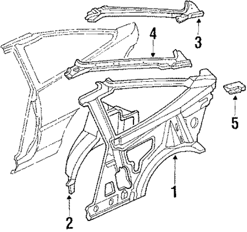 Inner Structure for 1992 Ford Probe #0