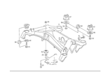 1243506008 - Rear Axle: Rear Subframe for Mercedes-Benz: 200, 200D, 300CE, 300D, 300E, 300TD, 300TE Image