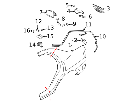 Trunk for 2004 Subaru Impreza #1
