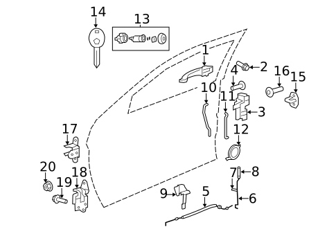 Front Door for 2011 Chrysler 200 #0