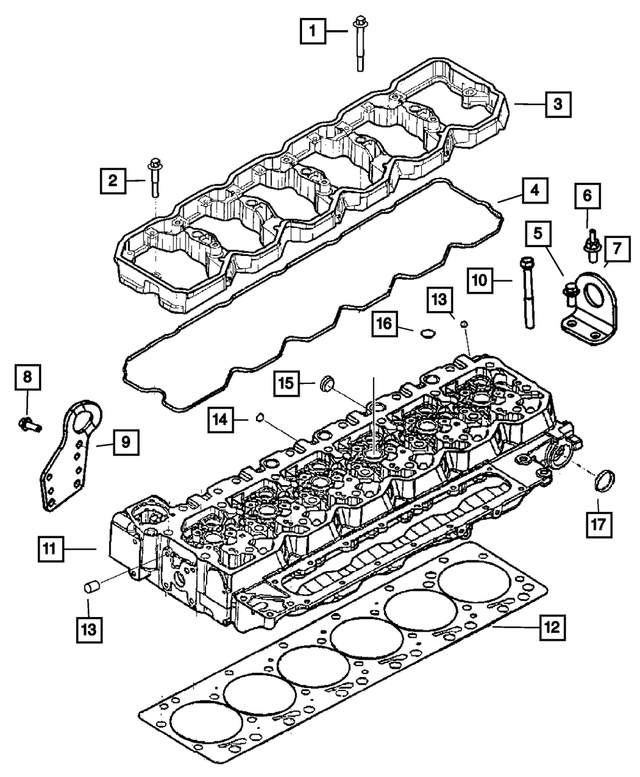 3928873 - Engine 6.7L Cummins (Diesel): Hex Flange Head Bolt, Mounting for Mopar Image