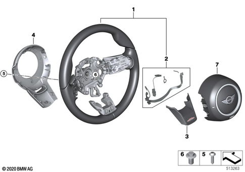 Steering Wheel for 2020 Mini Cooper S #0