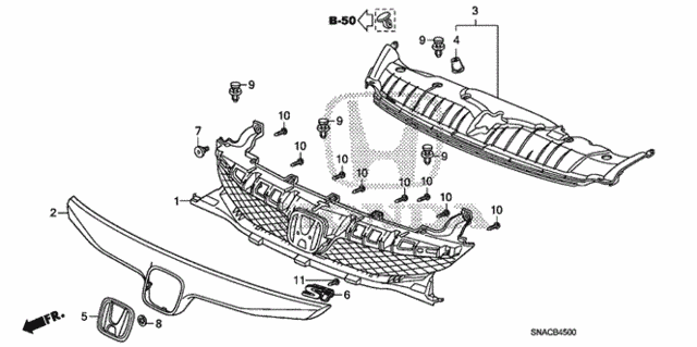 Front Grille for 2010 Honda Civic #0