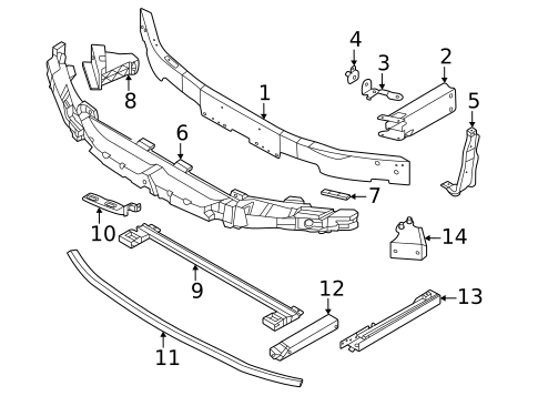 Bumper & Components - Front for 2024 BMW 228i xDrive Gran Coupe #2