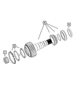 68330316AB - Transmission: Output Shaft Nut for Mopar Image