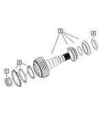 68330316AB - Transmission: Output Shaft Nut for Mopar Image