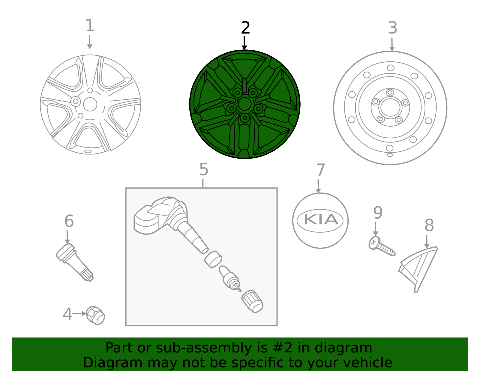 52910-1M550 - Wheel, Alloy 2010-2013 Kia Forte Koup | Kia.Parts Store