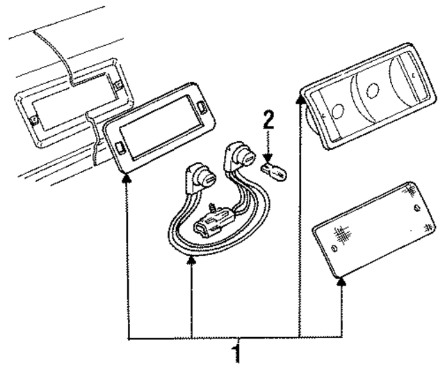 F49Z13A613A - : High Mount Lamp for Ford Image
