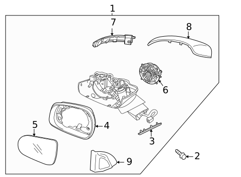 Outside Mirrors for 2022 Kia Sorento #0