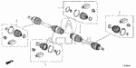 42017TY3A01 - Chassis: BOOT SET, INBOARD for Acura Image