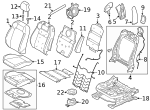 PR3Z7664811C - Body: Seat Back Pad for Ford Image