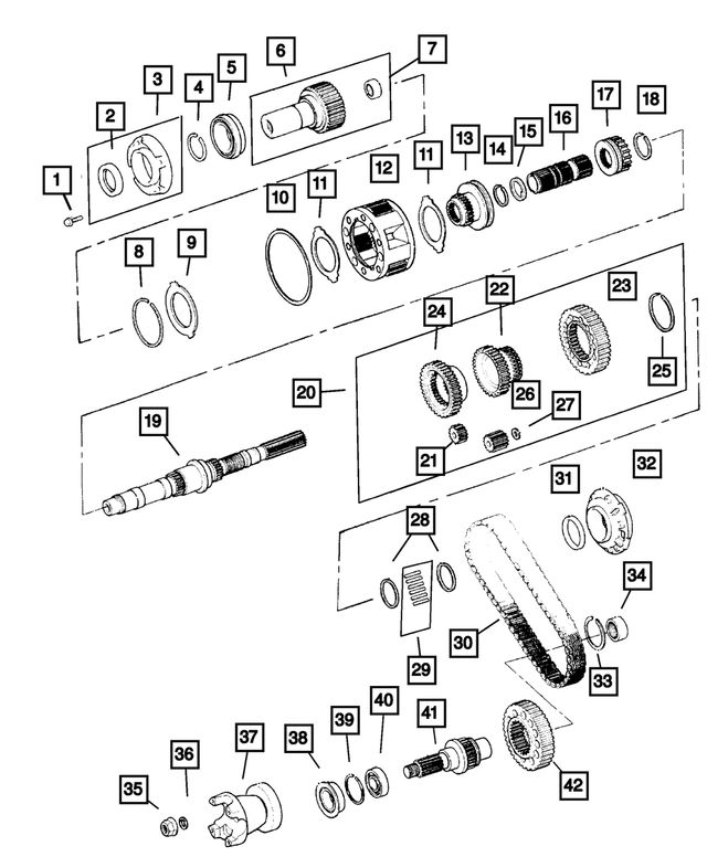 « 68196327AA – Transfer Case Model 242 [DHP] : Boîte De Transfert Planetaire pour Mopar Image »