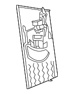 24369087009051 - Body: Upper Center Pillar Trim Cover for Mercedes-Benz Image