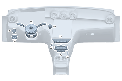 Switch in Instrument Panel and Center Console for 2025 Mercedes-Benz CLE53 AMG #0