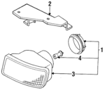 MB698923 - Electrical: Fog Lamp Assembly for Dodge: Stealth Image