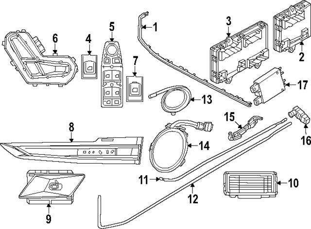 61355B79151 - Body: Control Module for BMW Image