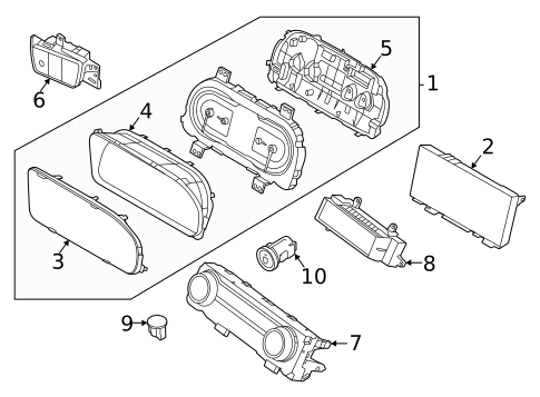 Cluster & Switches for 2024 Hyundai Tucson #0