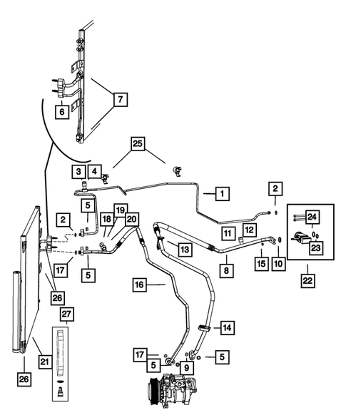 Air Conditioner and Heater Plumbing for 2012 Ram 1500 #0