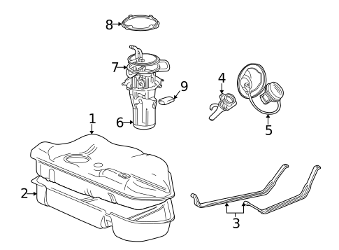 Fuel Pumps & Related Components for 2005 Mercury Sable #0