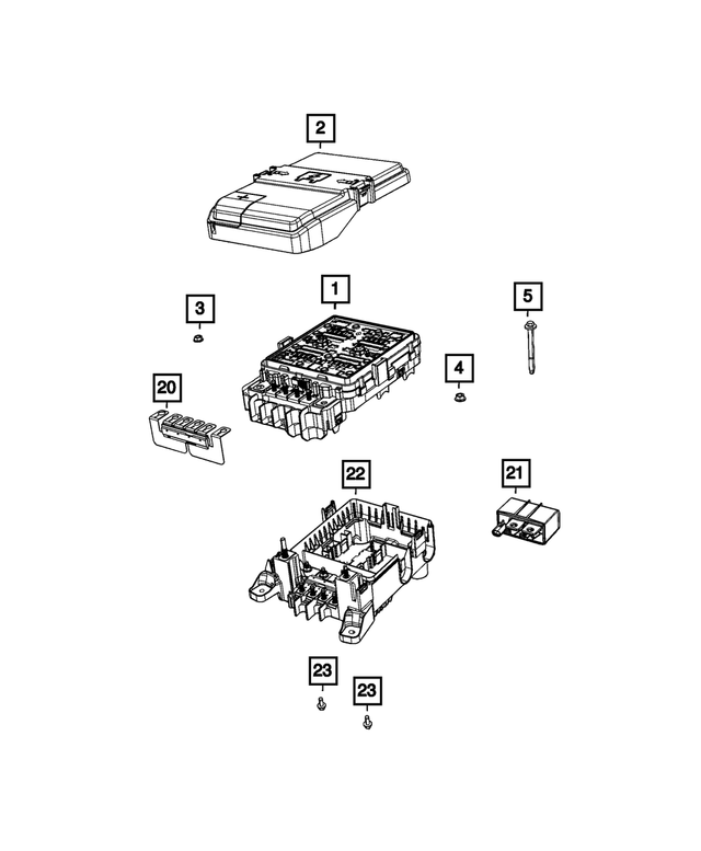 68347003AE - Electrical: Power Distribution Center for Mopar Image