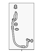 97762GG200 - HVAC: A/C Refrigerant Discharge Hose for Kia Image