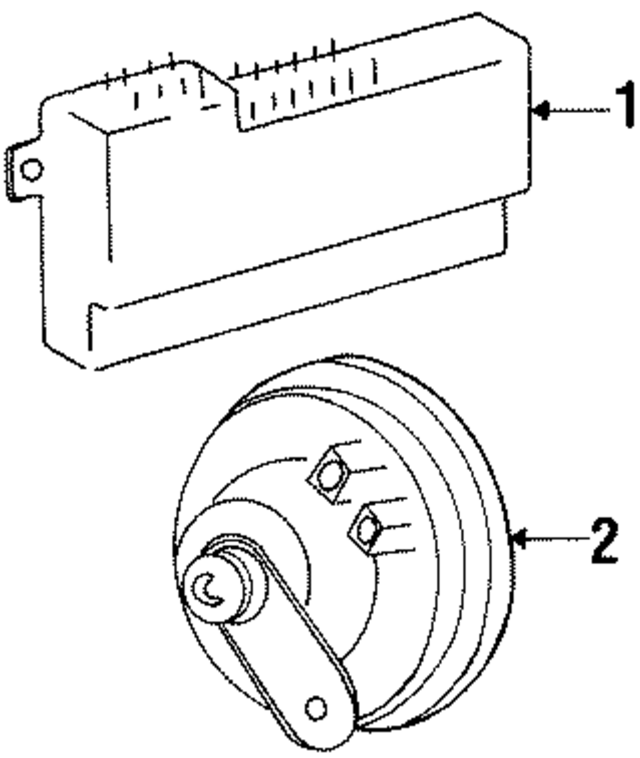 35422720 - Electrical: Alarm Horn for Mercedes-Benz Image