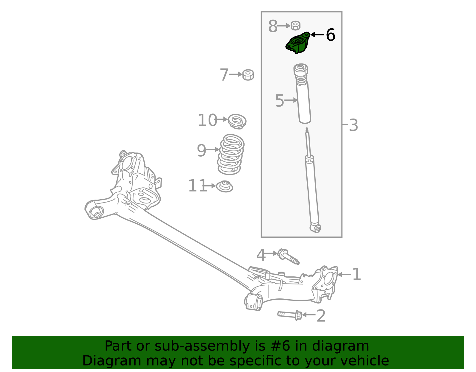 da.57ページ DA6A-28-380 | 2016-2021 Mazda CX-3 Upper Mount | Palladino Mazda Parts