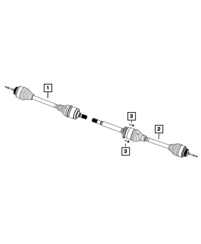 68572563AC - : Axle Half Shaft for Mopar Image