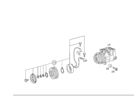 A/C Compressor for 1999 Mercedes-Benz E430 #0