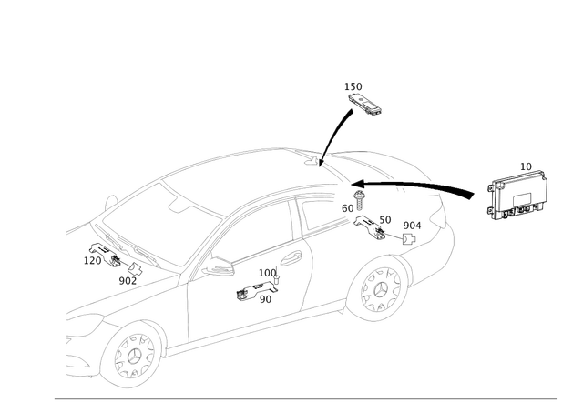 2078200789 - Electrical System: Amplifier for Mercedes-Benz Image image