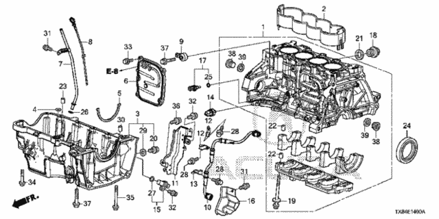 Cylinder Block - Oil Pan for 2013 Acura ILX #0