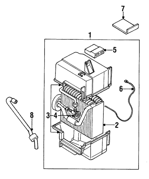 HVAC Case for 1995 Mitsubishi Mirage #0