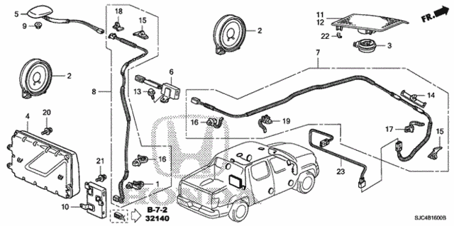 Radio Antenna - Speaker for 2011 Honda Ridgeline #0
