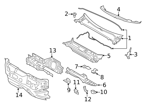 Cowl for 2017 Lincoln Continental #0