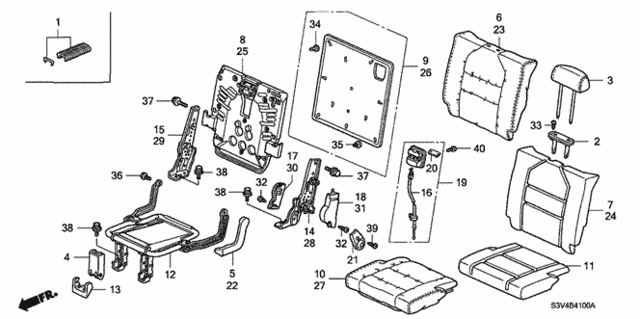 Rear Seat for 2006 Acura MDX #0